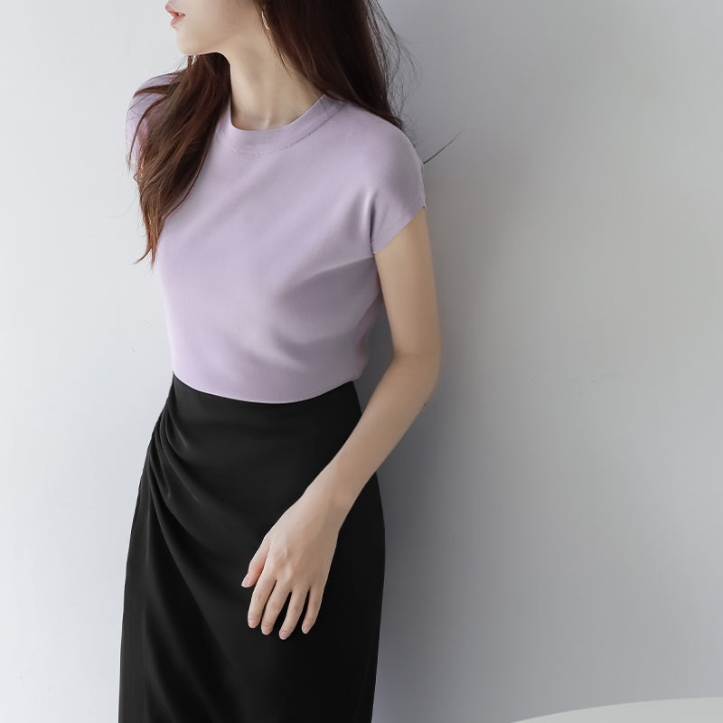 シンプル 半袖Tシャツ カットソー