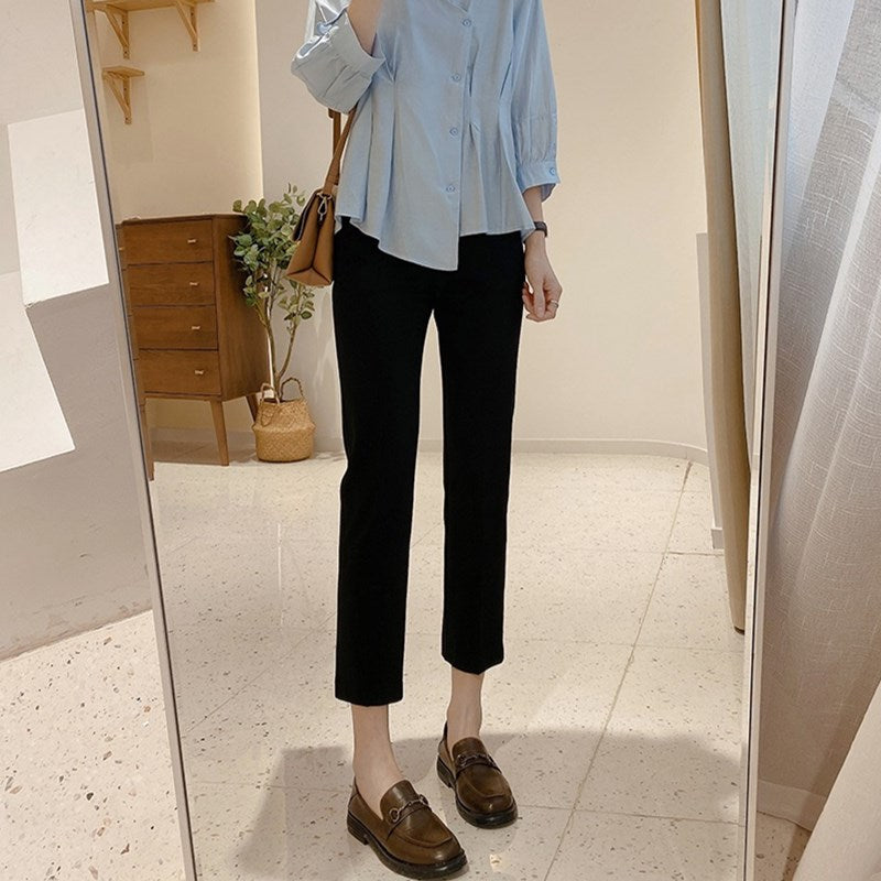 シガレットパンツ スーツパンツ ストレートパンツ 8分丈&9分丈
