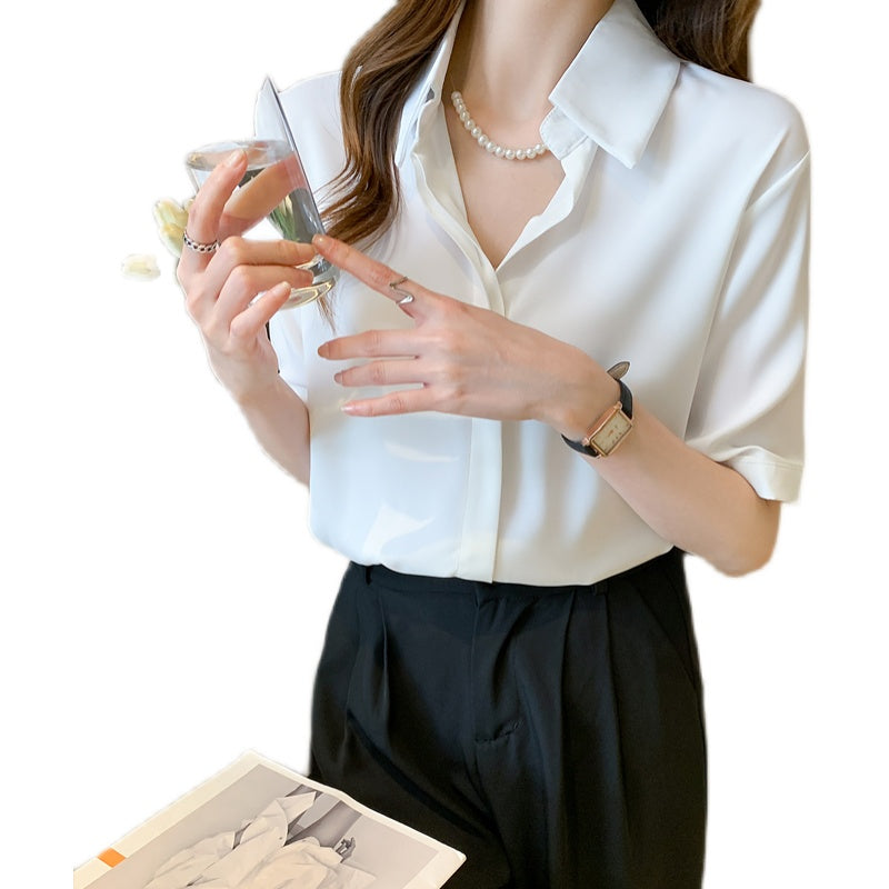 半袖 ブラウス シャツ ノンアイロン トップス