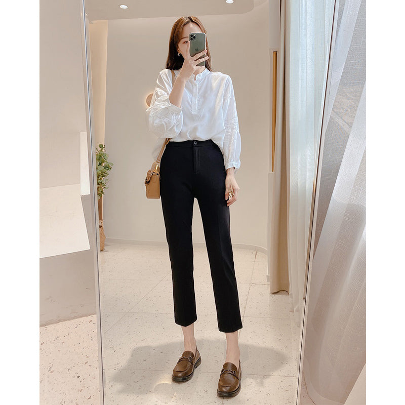 シガレットパンツ スーツパンツ ストレートパンツ 8分丈&9分丈
